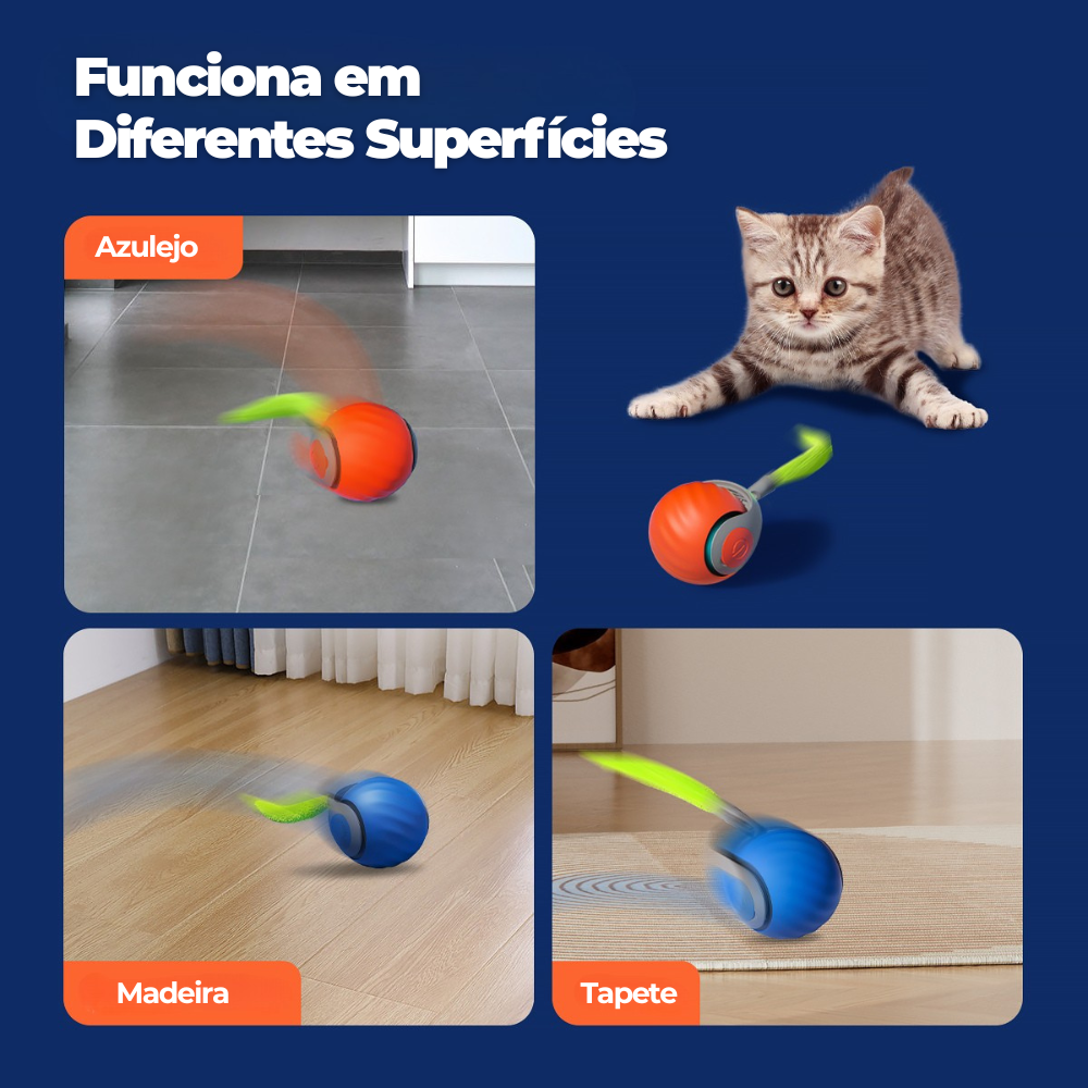 Bola com Cauda para Gatos